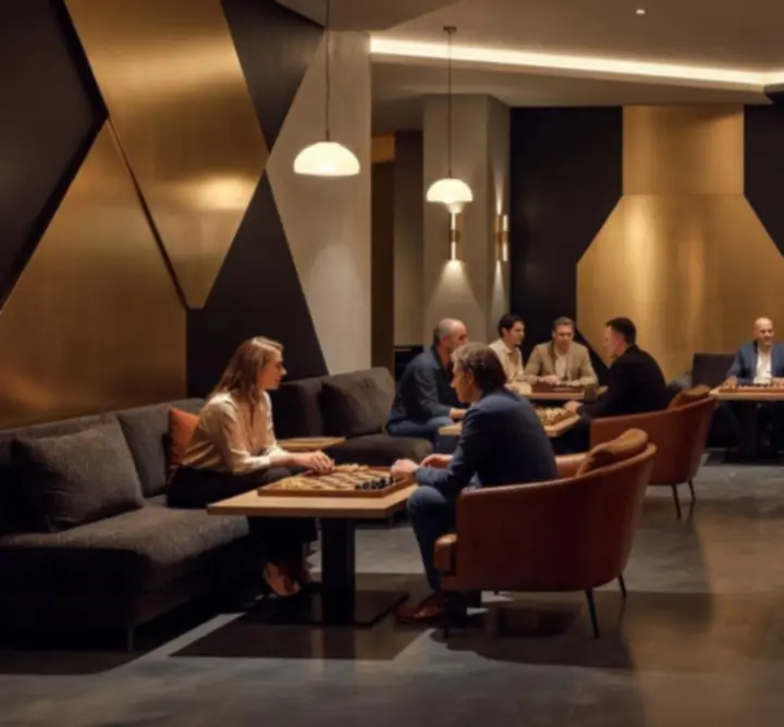 Vue d'ensemble de l'espace LA VIE LIVE avec un décor moderne et lumineux.